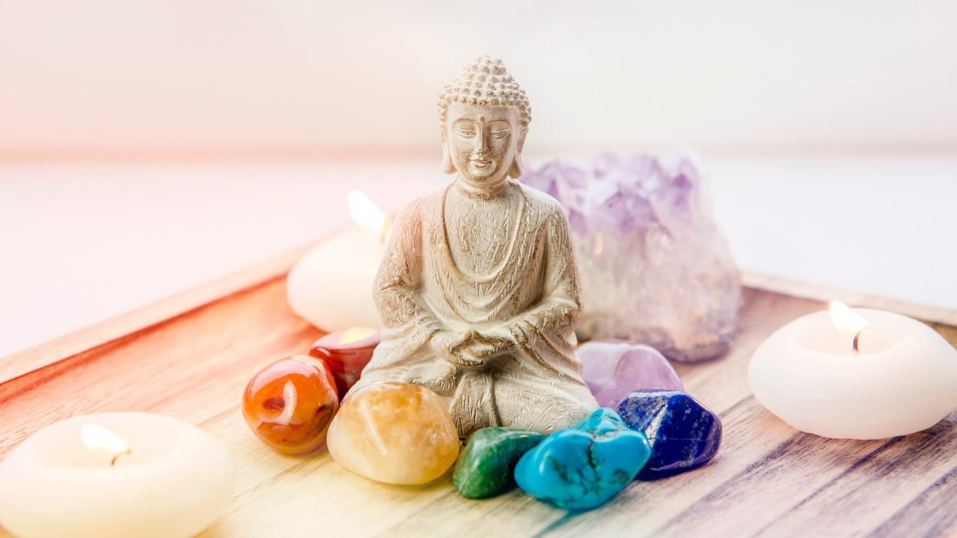 Buddha statue meditating