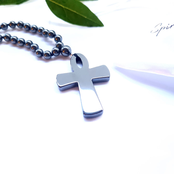 Hematite Ankh Eternal life necklace