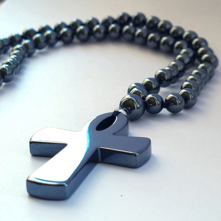 Hematite Ankh Eternal life necklace