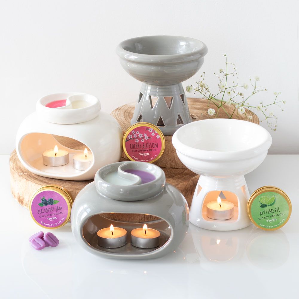 White Double Oil Burner