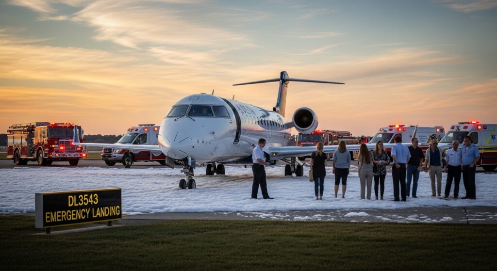 delta connection dl3543 emergency landing